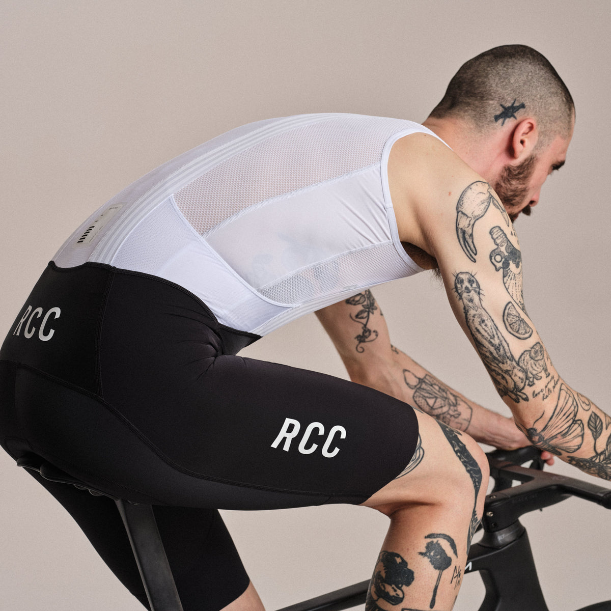Men's RCC Pro Team Bib Shorts III - Black/High-Vis Pink