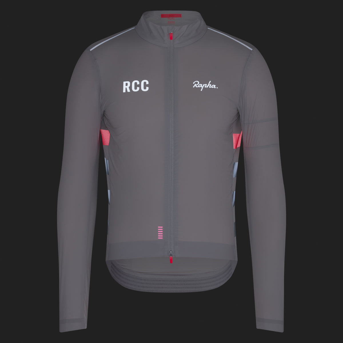 Men's RCC Pro Team Lightweight Wind Jacket - Grey/Smoke