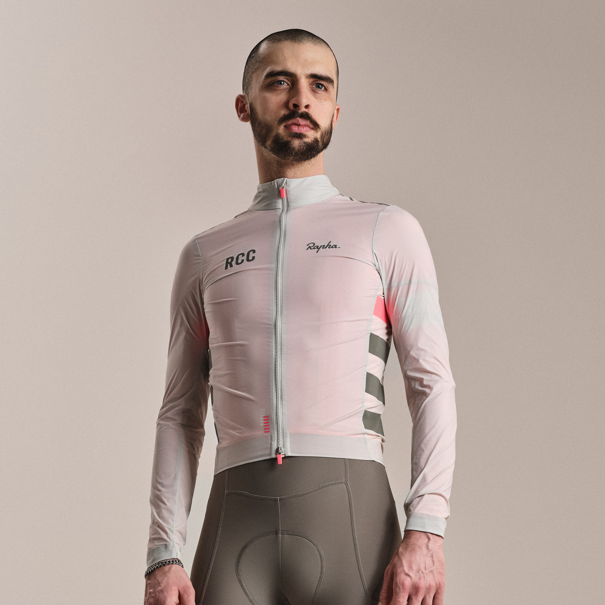 Men's RCC Pro Team Lightweight Wind Jacket - Grey/Smoke