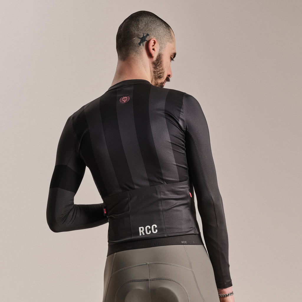 Men's RCC Pro Team Long Sleeve Lightweight Jersey - Stealth/Black