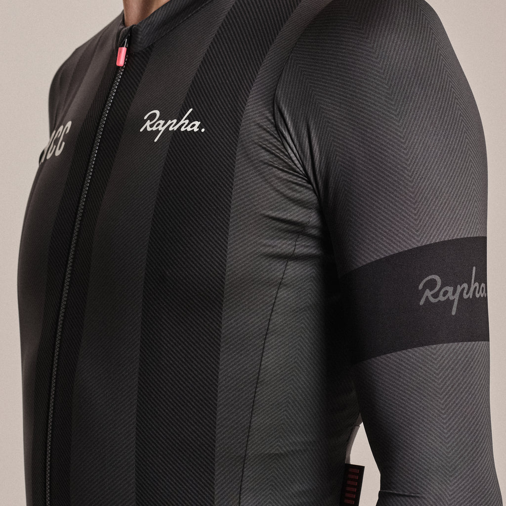 Men's RCC Pro Team Long Sleeve Lightweight Jersey - Stealth/Black