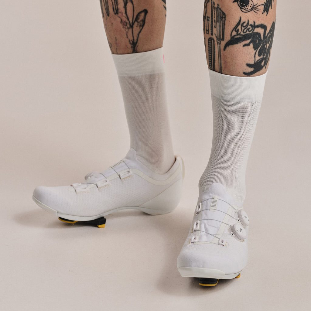 RCC Pro Team Socks - Regular - White/High-Vis Pink