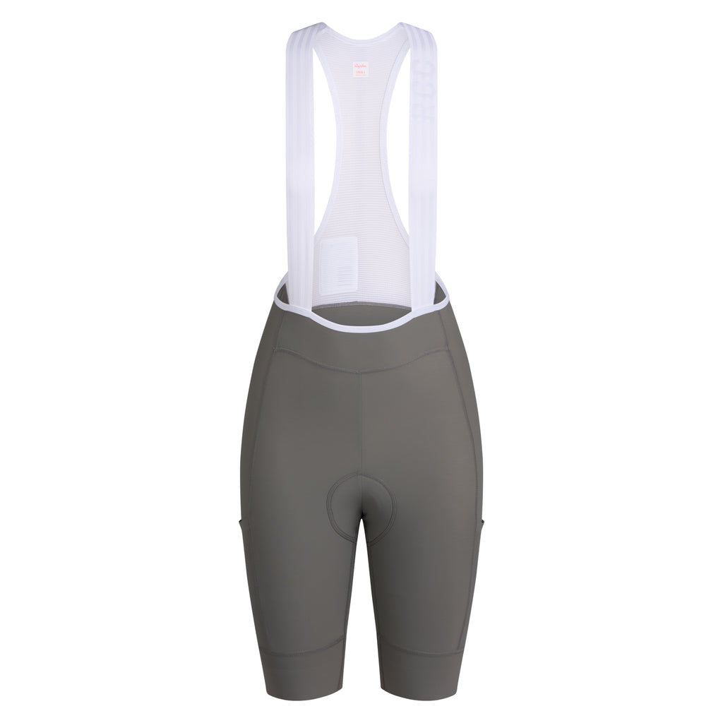Women's RCC Pro Team Cargo Bib Shorts - Regular - Smoke/White