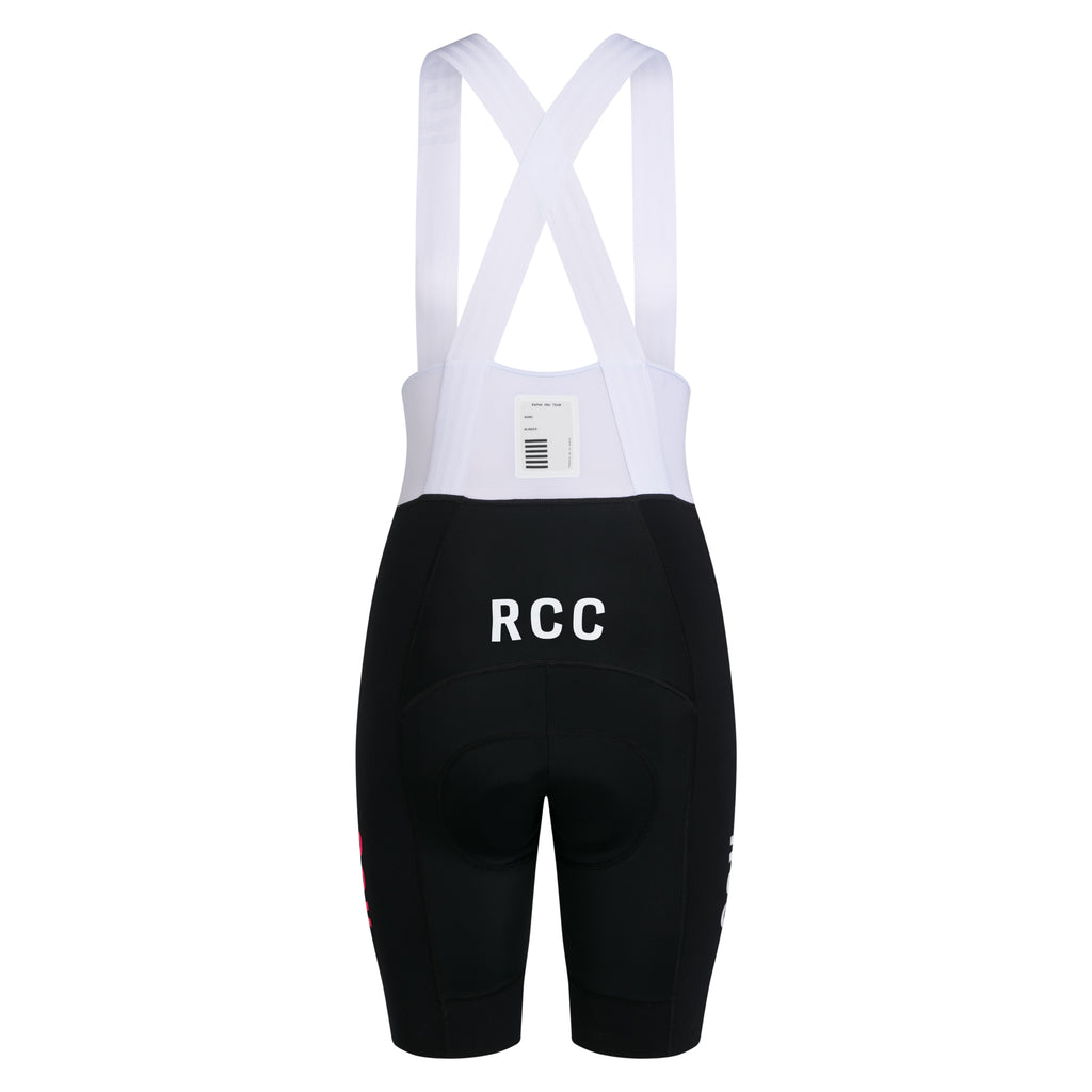 Women's RCC Pro Team Bib Shorts III - Black/High-Vis Pink