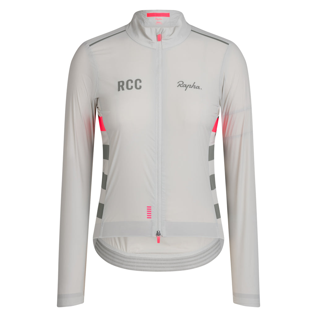 Women's RCC Pro Team Lightweight Wind Jacket - Grey/Smoke
