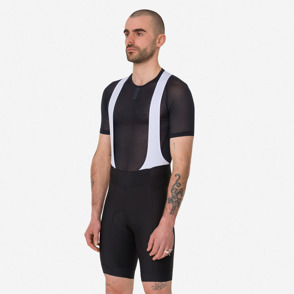 Men's Core Bib Shorts - Black/White