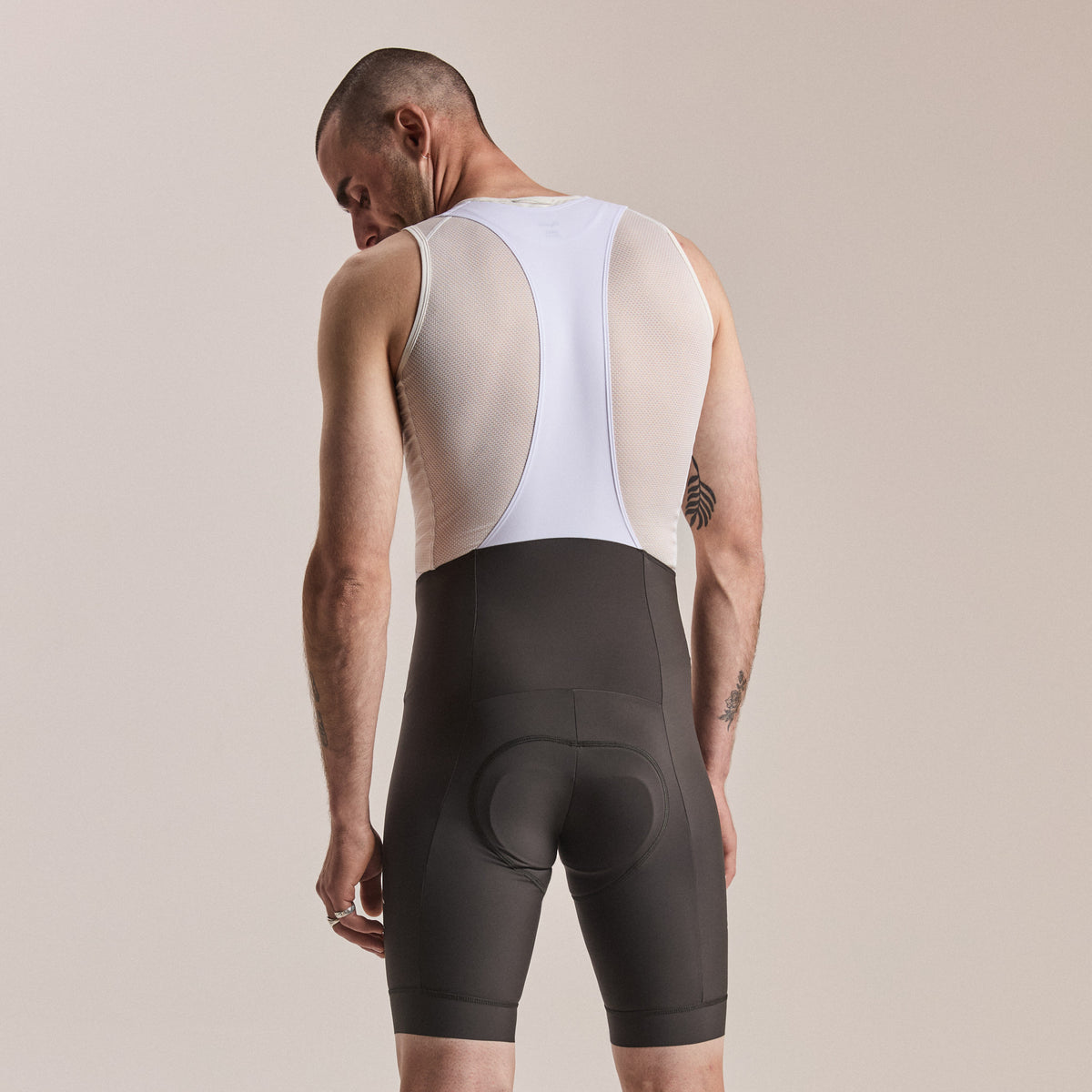 Men's Core Bib Shorts - Charcoal/White