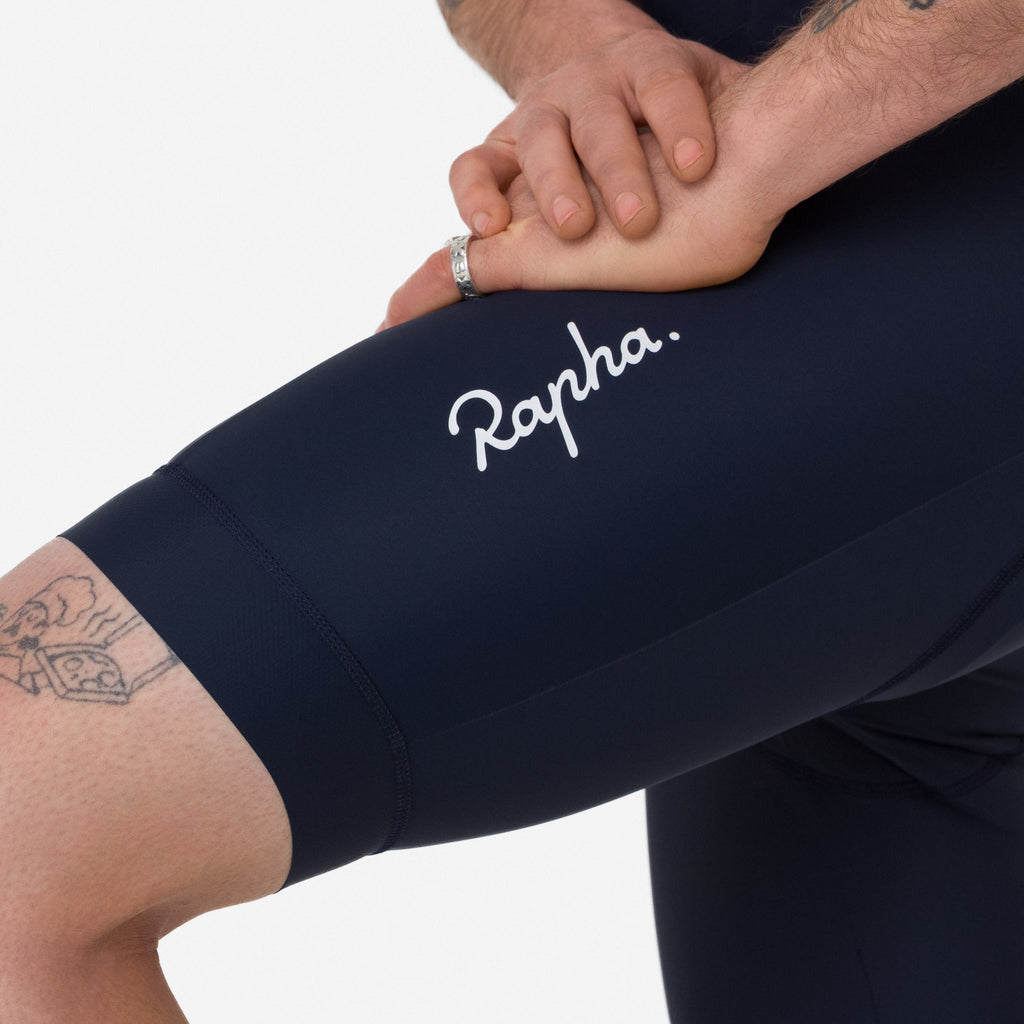 Men's Core Bib Shorts - Dark Navy/White