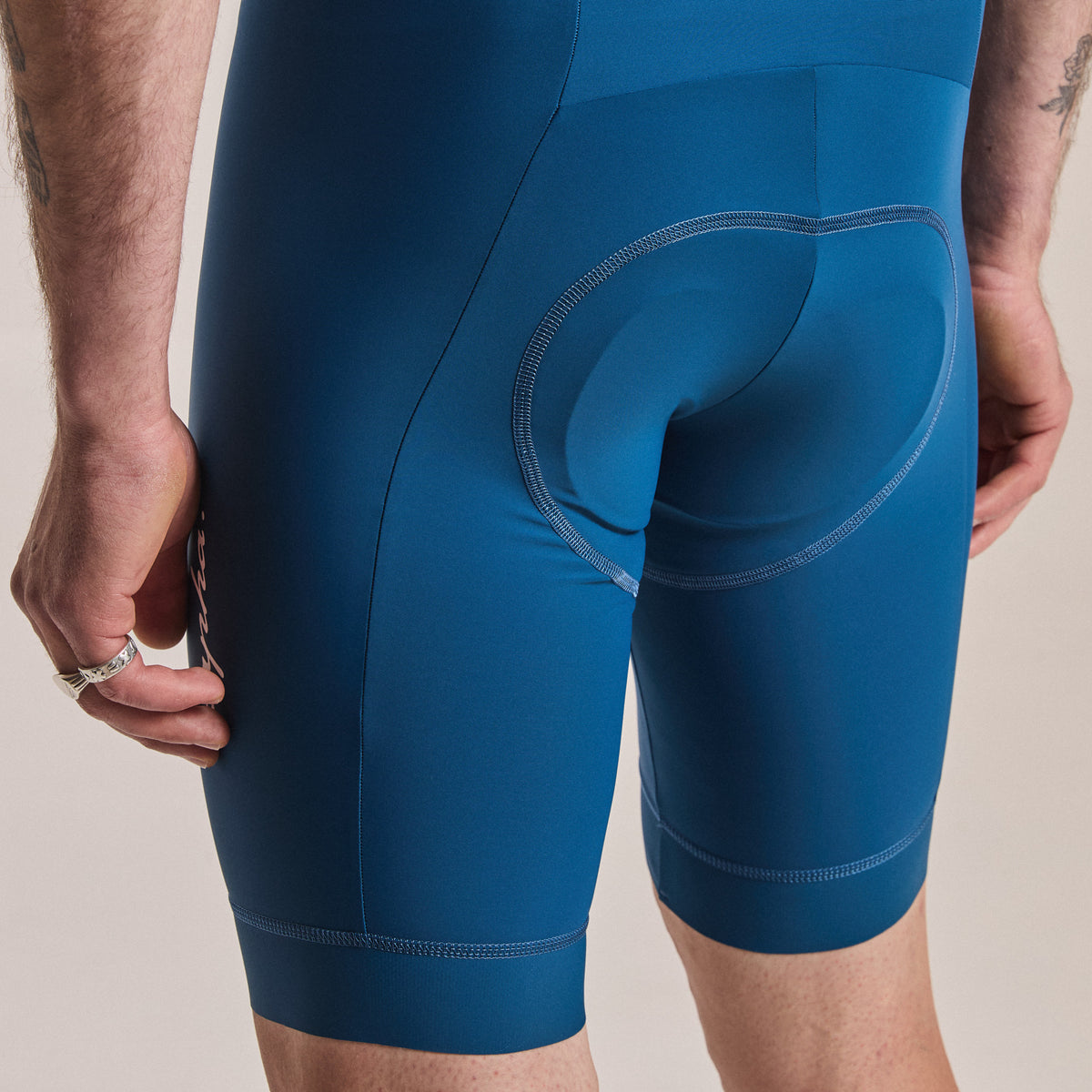 Men's Core Bib Shorts - Jewelled Blue/White