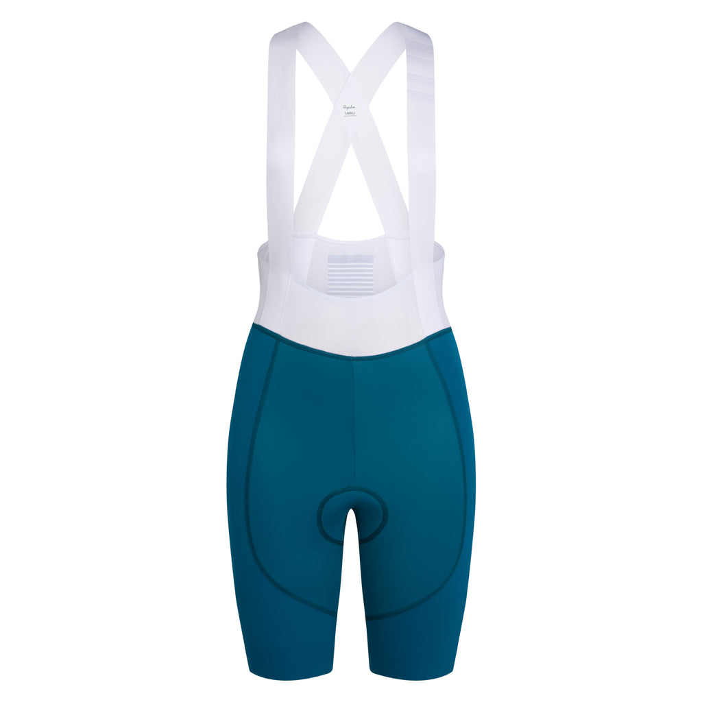 Women's Pro Team Bib Shorts - Reaction-diffusion - Slate Blue/White