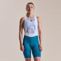 Women's Pro Team Bib Shorts - Reaction-diffusion - Slate Blue/White