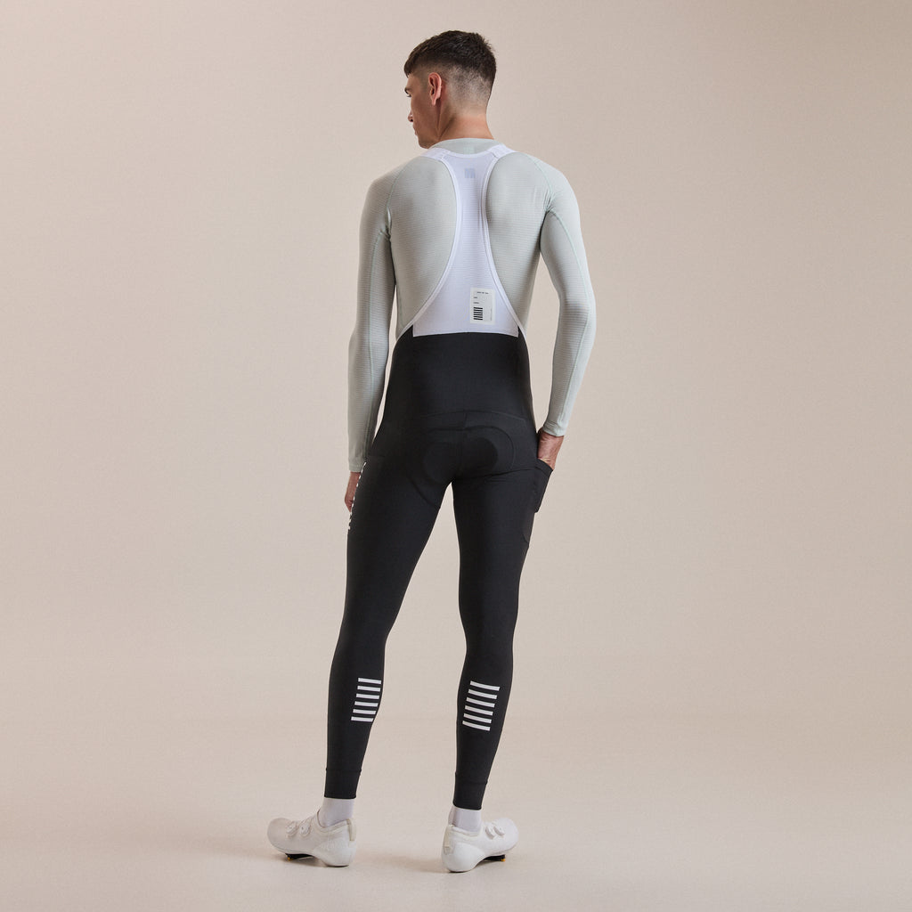 Men's Pro Team Lightweight Cargo Tights - Black/White