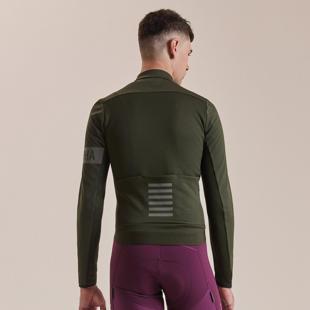 Men's Pro Team Thermal Jacket - Bottle Green/Bottle Green