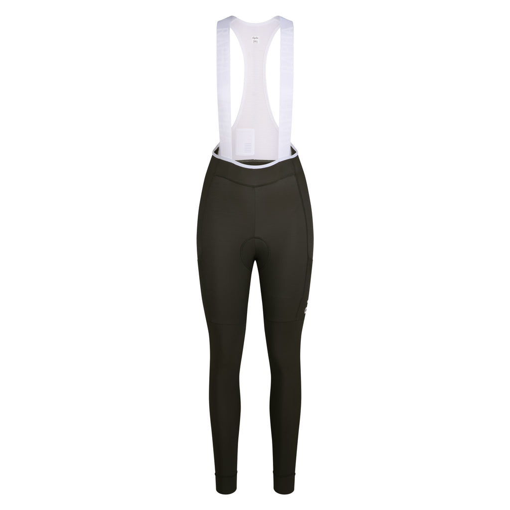 Women's Pro Team Lightweight Cargo Tights - Bottle Green/White