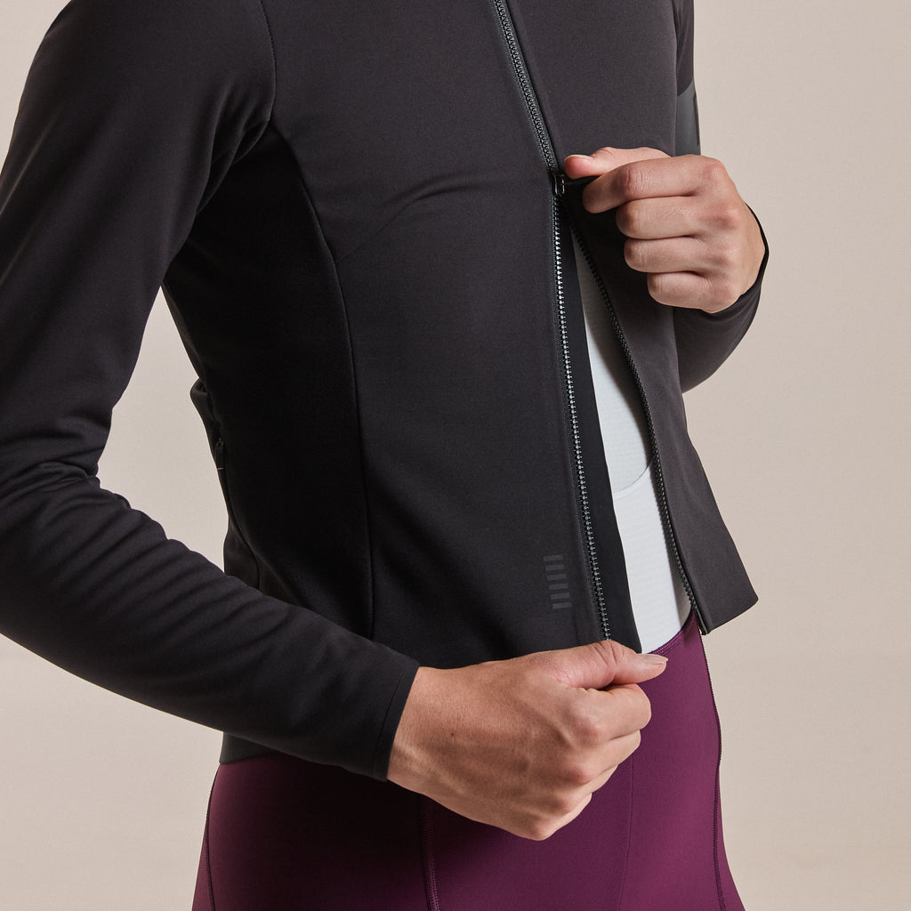 Women's Pro Team Thermal Jacket - Black/Black
