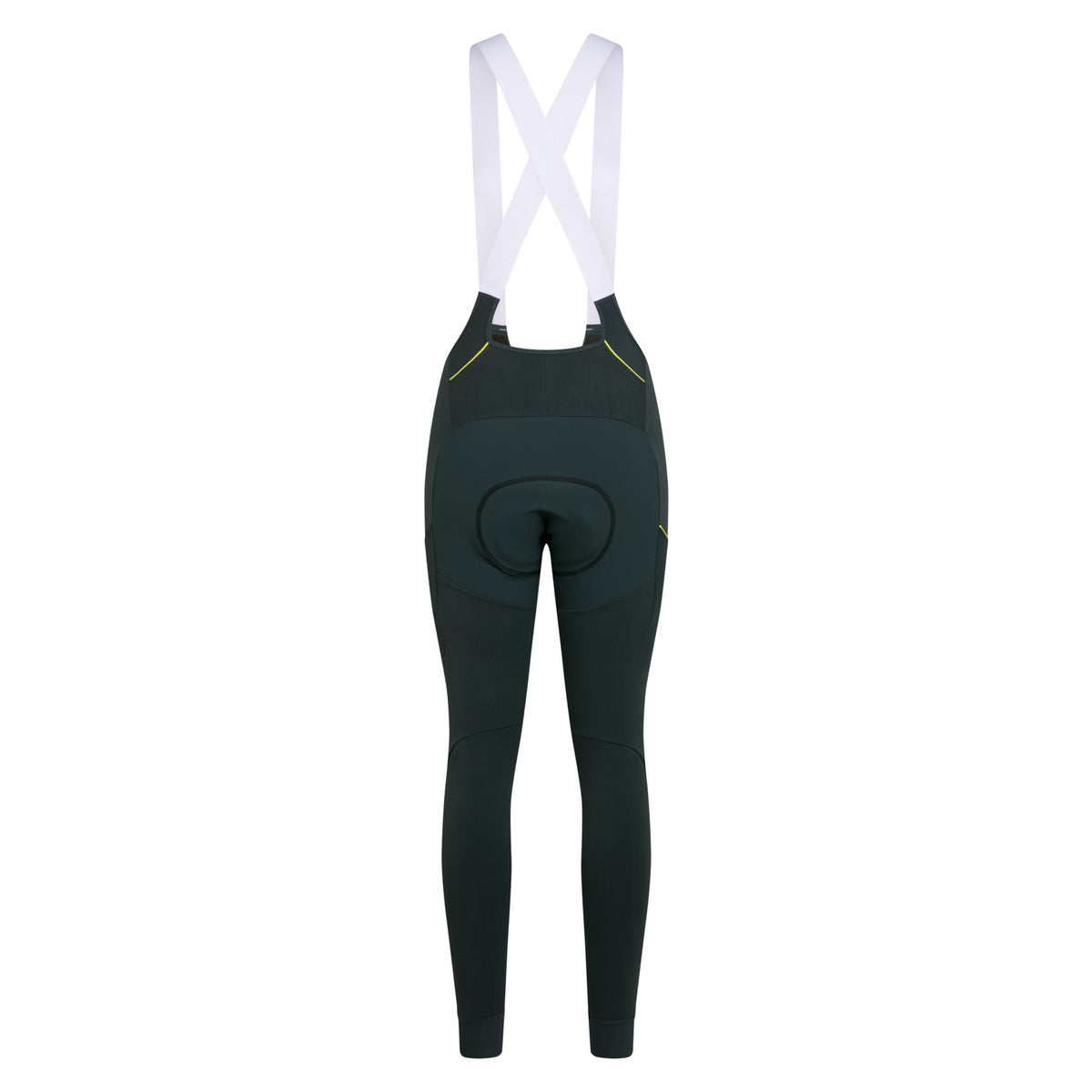 Women's Brevet Cargo Winter Tights - Dark Forest/Chartreuse