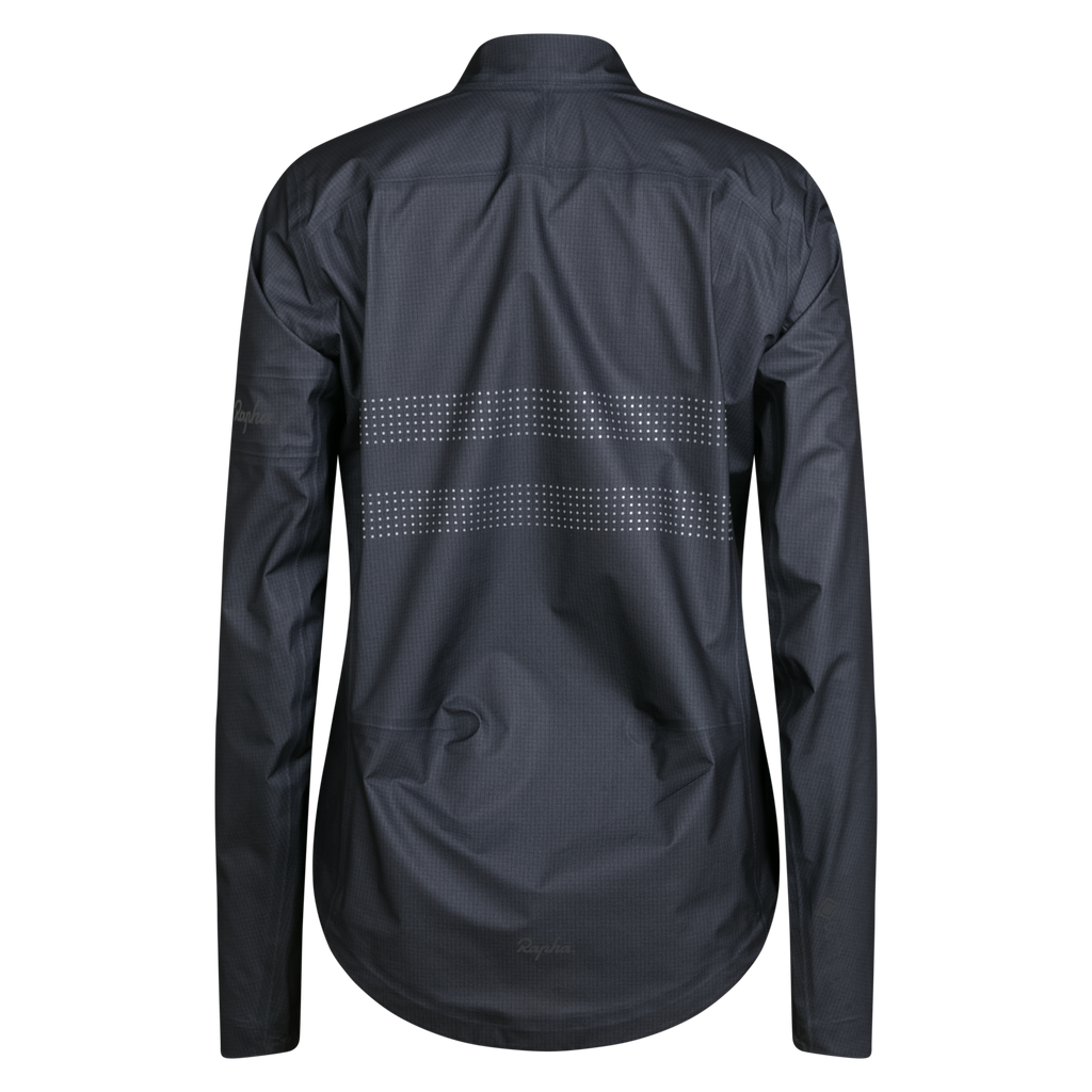 Women's Brevet Gore-Tex Rain Jacket - Black/Silver Reflective