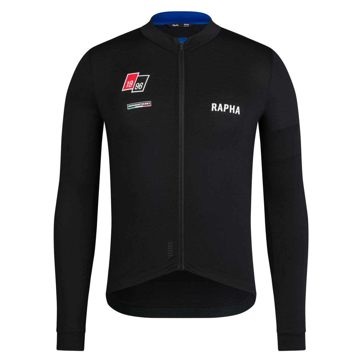 Men's Pro Team LS Midweight Jersey - Novantasei - Black/Blue