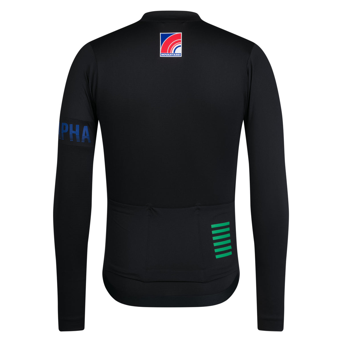 Men's Pro Team LS Midweight Jersey - Novantasei - Black/Blue