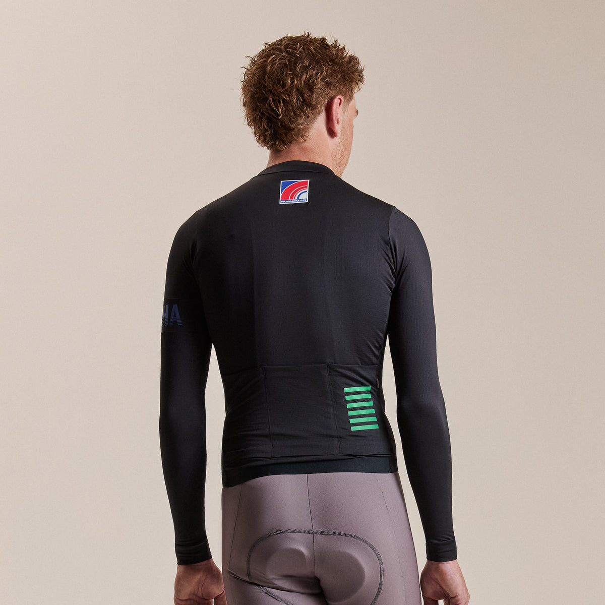 Men's Pro Team LS Midweight Jersey - Novantasei - Black/Blue