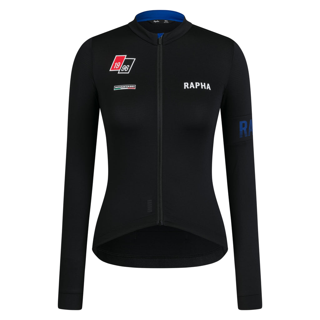 Women's Pro Team LS Midweight Jersey - Novantasei - Black/Blue