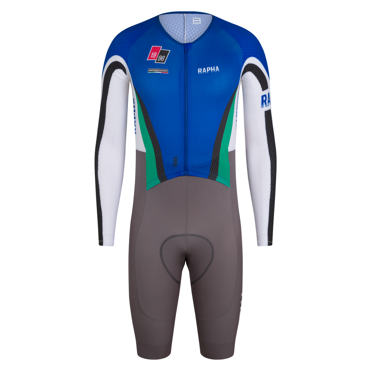 Men's Pro Team LS Roadsuit - Novantasei - Blue/Silver Reflective