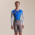 Men's Pro Team LS Roadsuit - Novantasei - Blue/Silver Reflective
