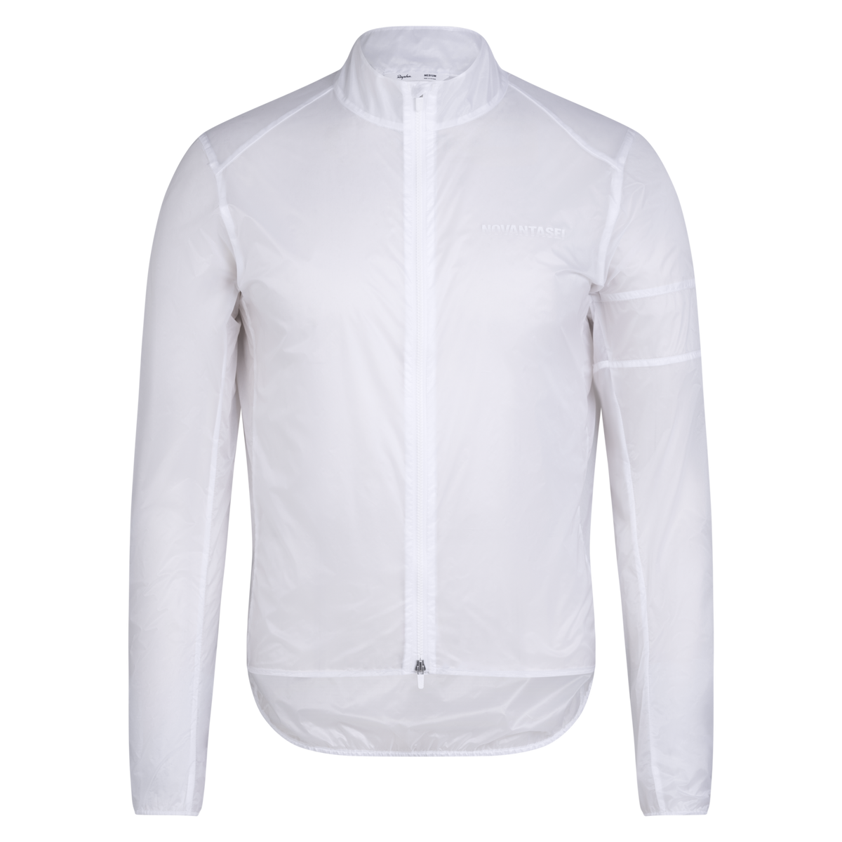 Men's Pro Team Wind Jacket - Novantasei - Transparent/White