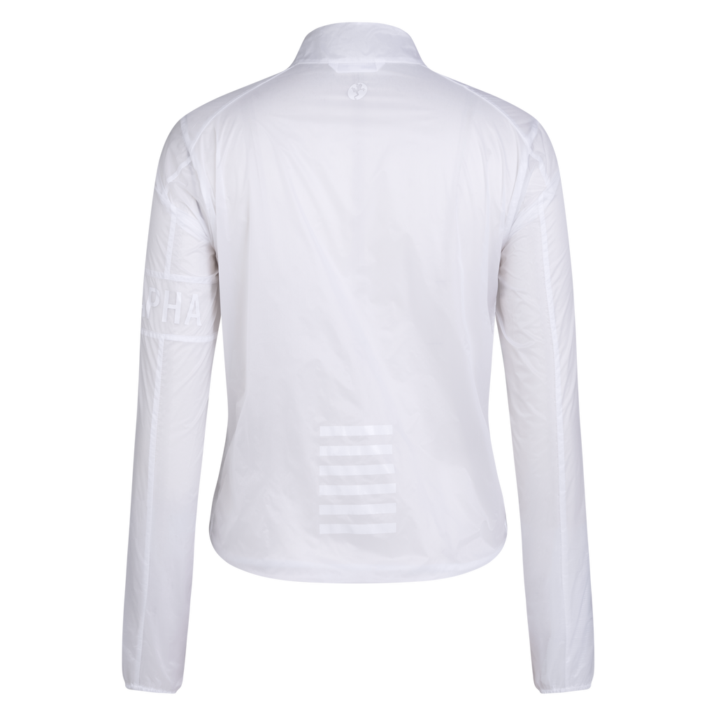 Women's Pro Team Wind Jacket - Novantasei - Transparent/White