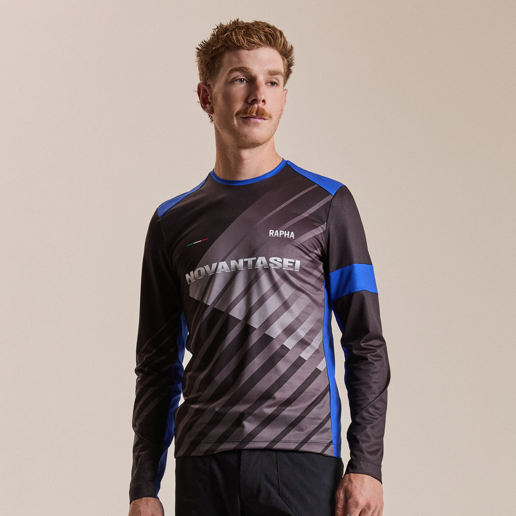 Long Sleeve Tech Tee - Novantasei - Black/Fresh Green