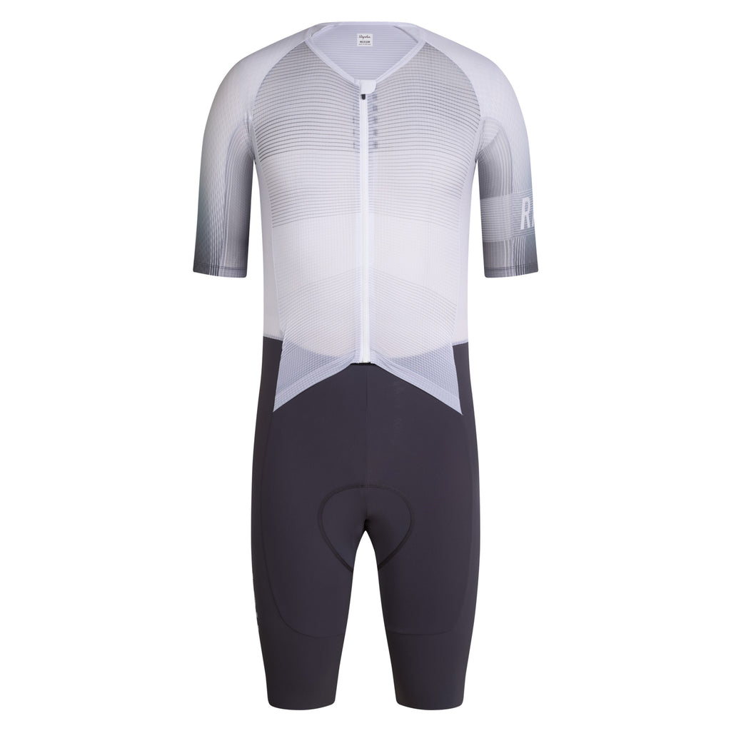 Men's Pro Team Summer Roadsuit - Lightspeed - White/Iron Grey