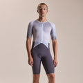 Men's Pro Team Summer Roadsuit - Lightspeed - White/Iron Grey