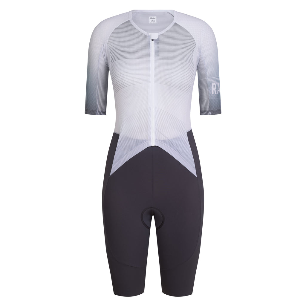Women's Pro Team Summer Roadsuit - Lightspeed - White/Iron Grey