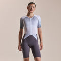 Women's Pro Team Summer Roadsuit - Lightspeed - White/Iron Grey