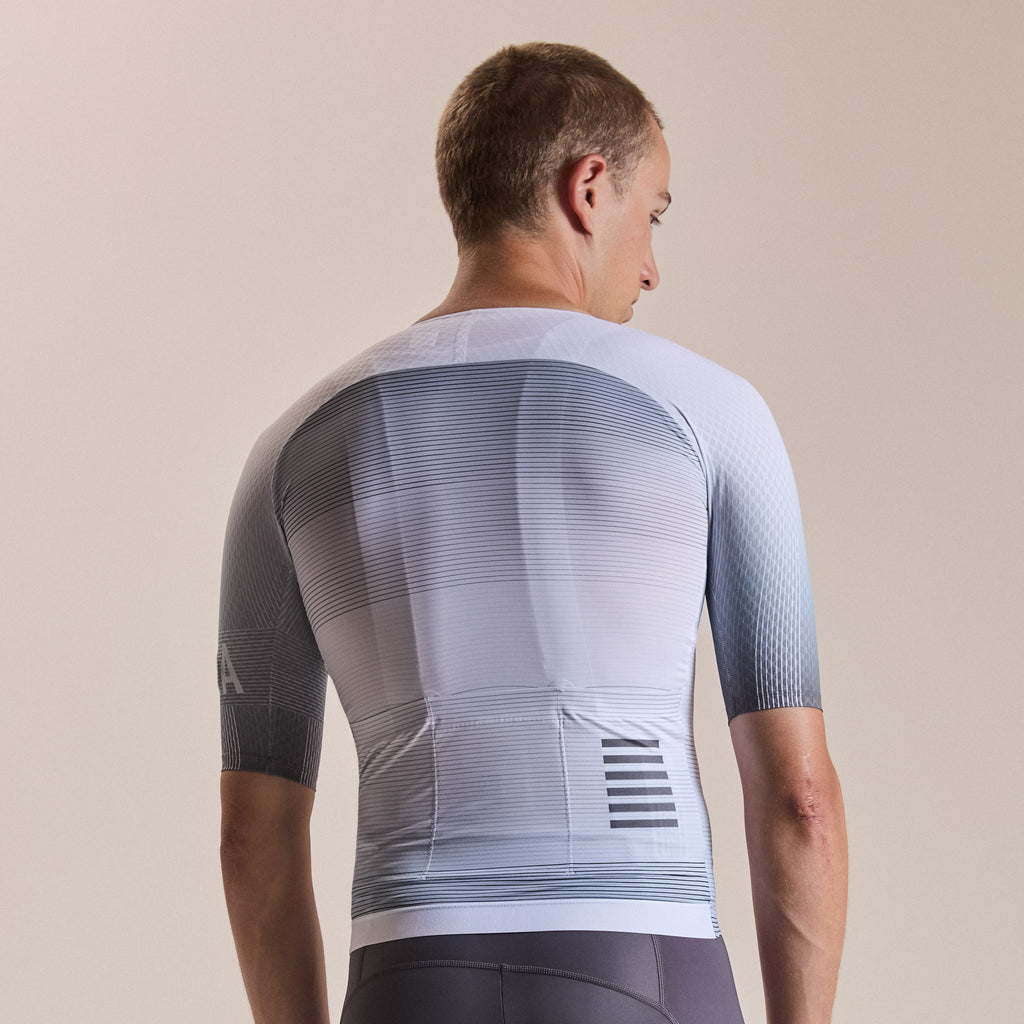 Men's Pro Team Aero Jersey - Lightspeed - White
