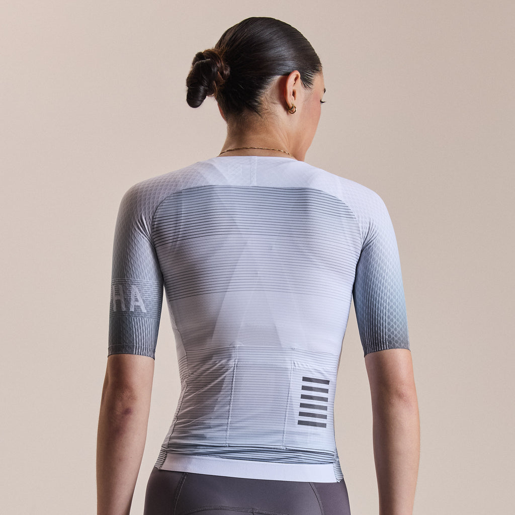 Women's Pro Team Aero Jersey - Lightspeed - White