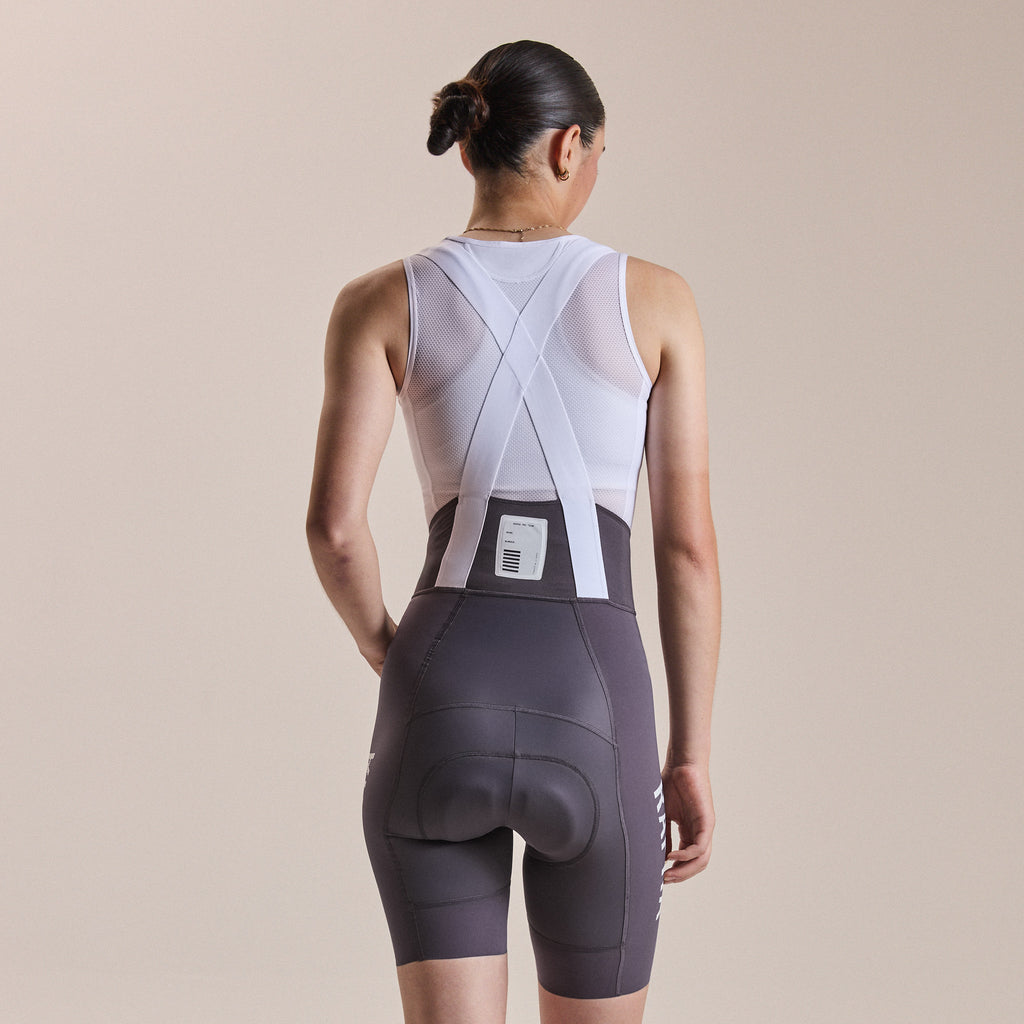 Women's Pro Team Bib Shorts III - Lightspeed - Iron Grey/White