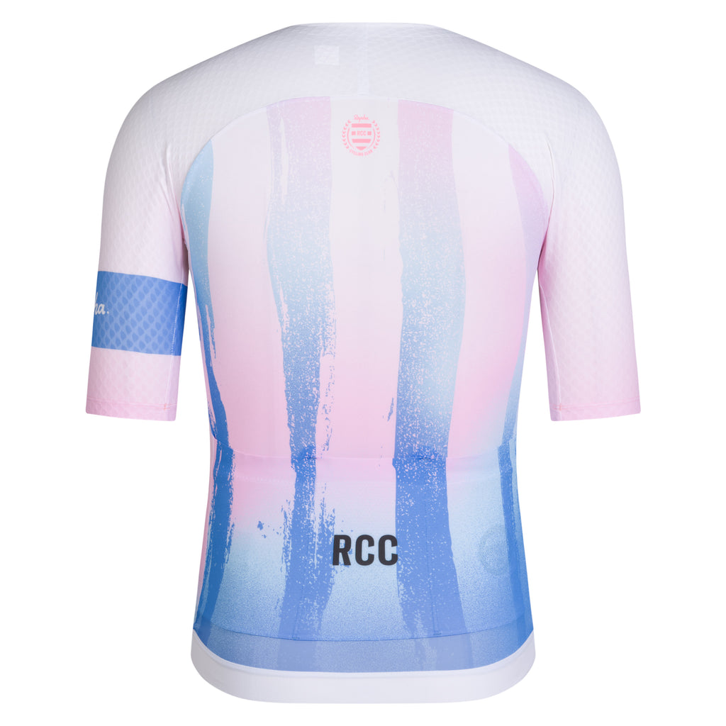 Men's Pro Team Aero Jersey - RCC Switch Out - Sweet Pink/Shelter Blue