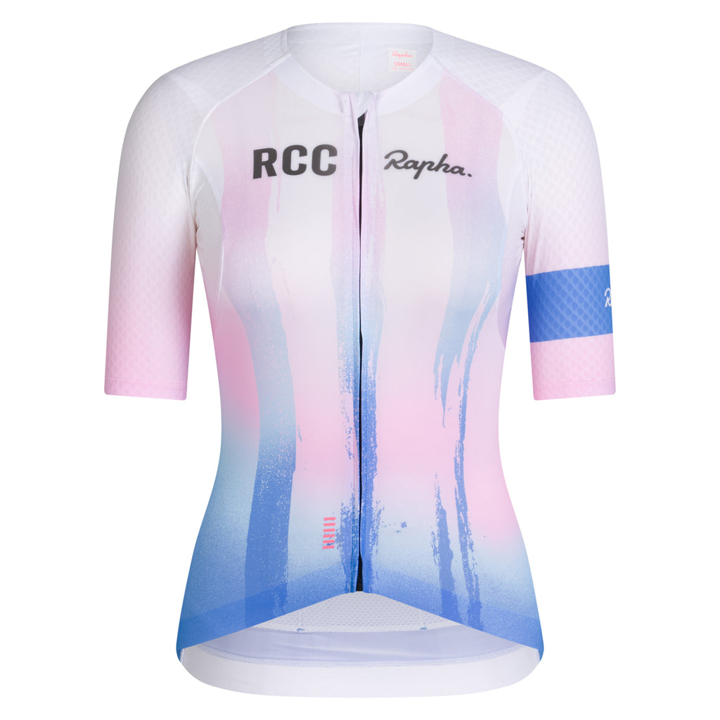 Women's Pro Team Aero Jersey - RCC Switch Out - Sweet Pink/Shelter Blue