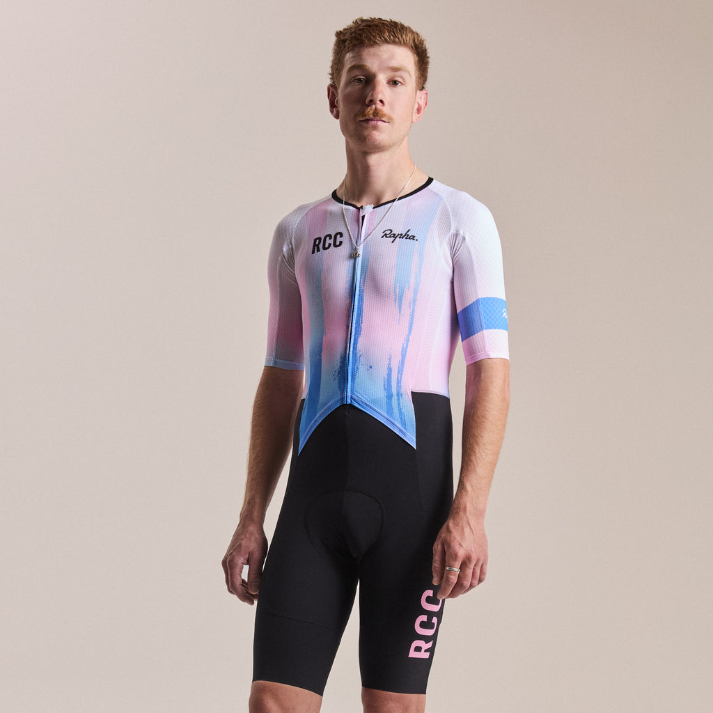 Men's Pro Team Summer Roadsuit - RCC Switch Out - Black/Smooth Pink