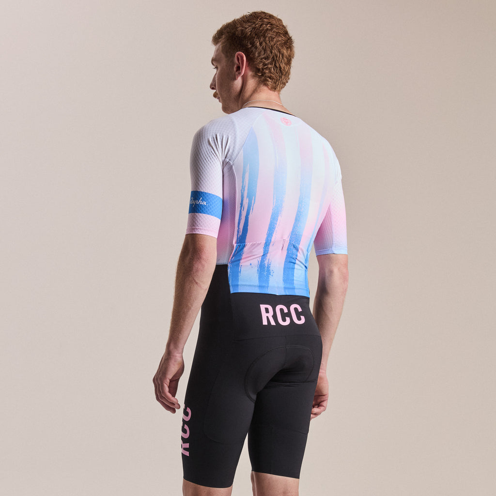 Men's Pro Team Summer Roadsuit - RCC Switch Out - Black/Smooth Pink