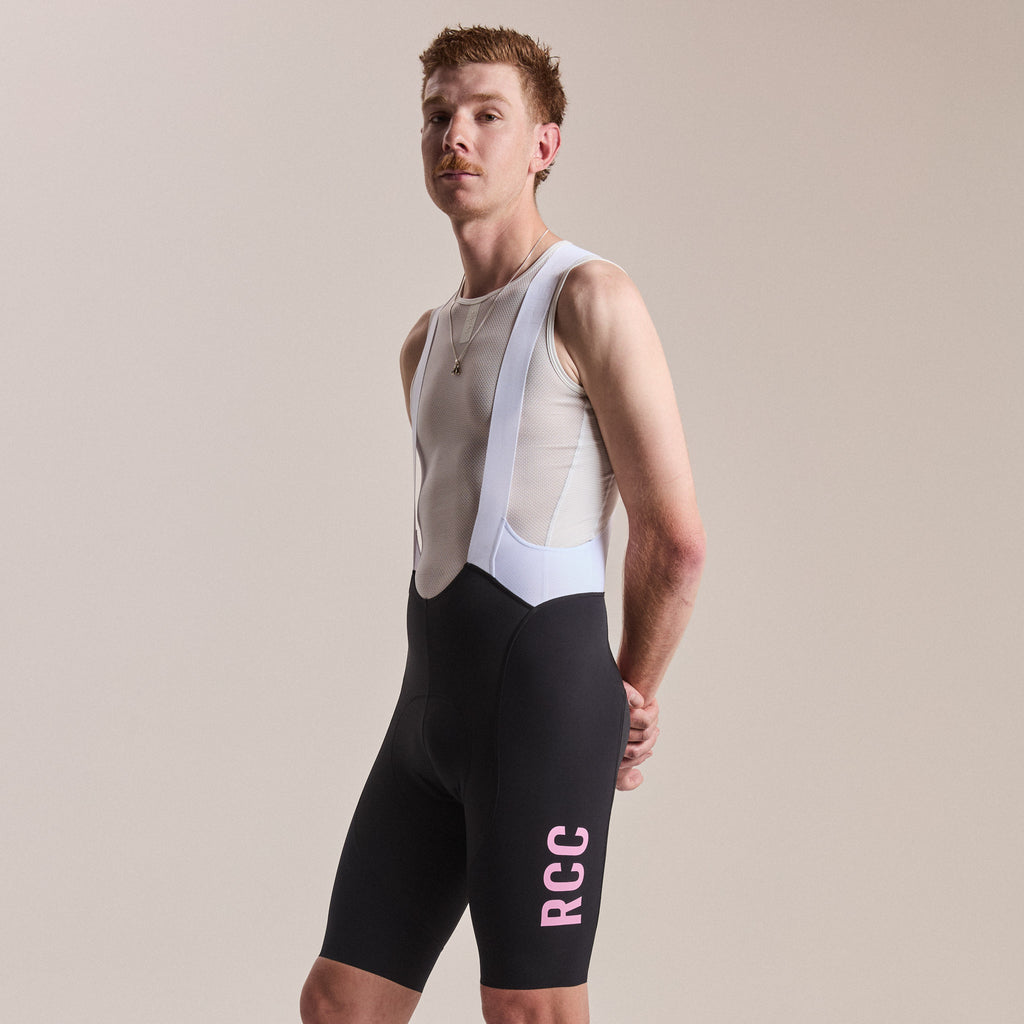 Men's Pro Team Bib Shorts III - RCC Switch Out - Black/Smooth Pink