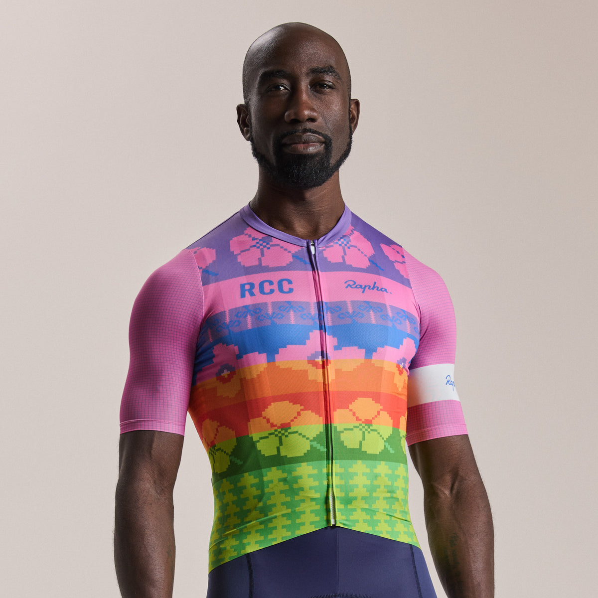 RCC + Yinka Ilori Men's Pro Team Rouleur Jersey - Multicolour