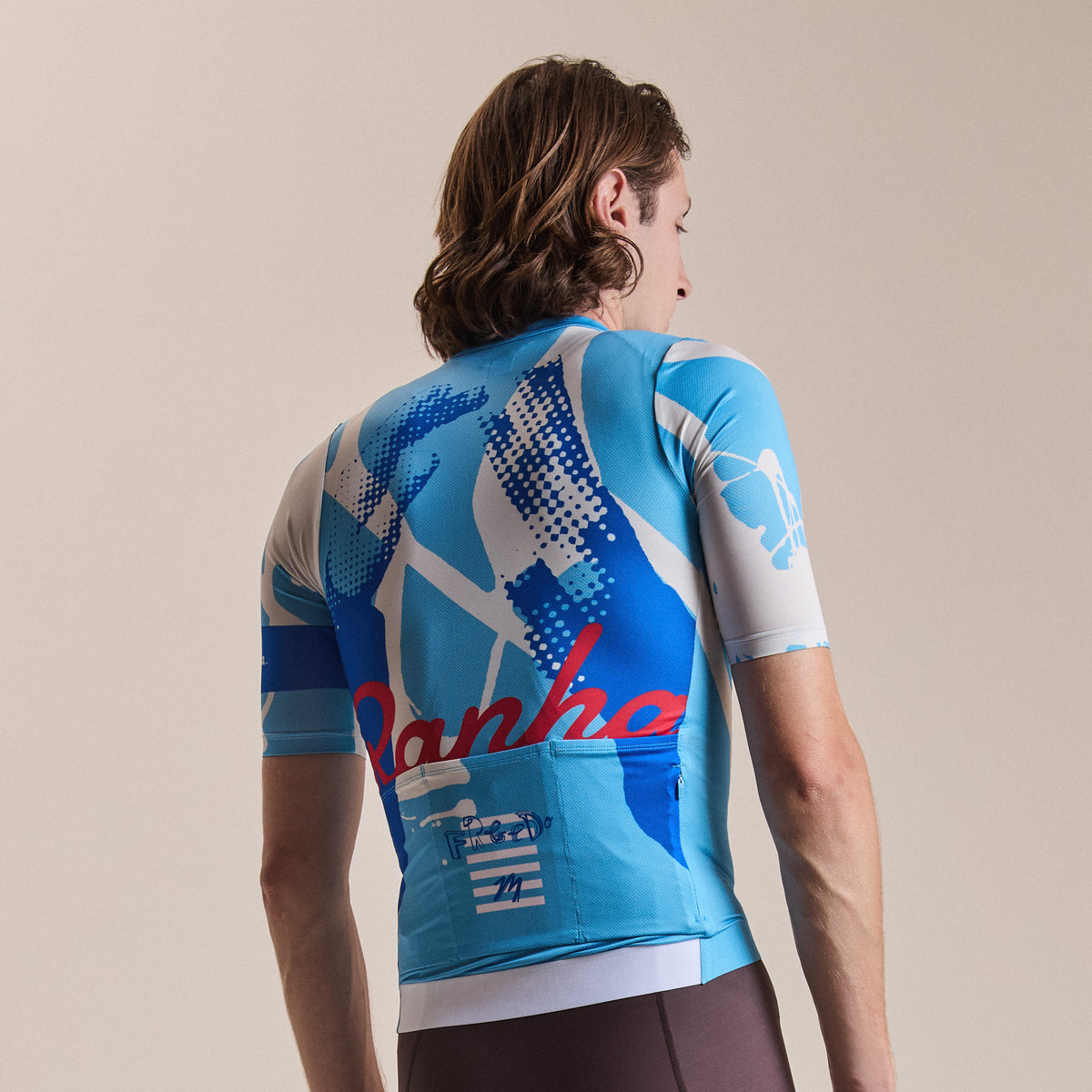 Rapha + David Carson Men's Pro Team Rouleur Jersey - Cornflower/Cobalt