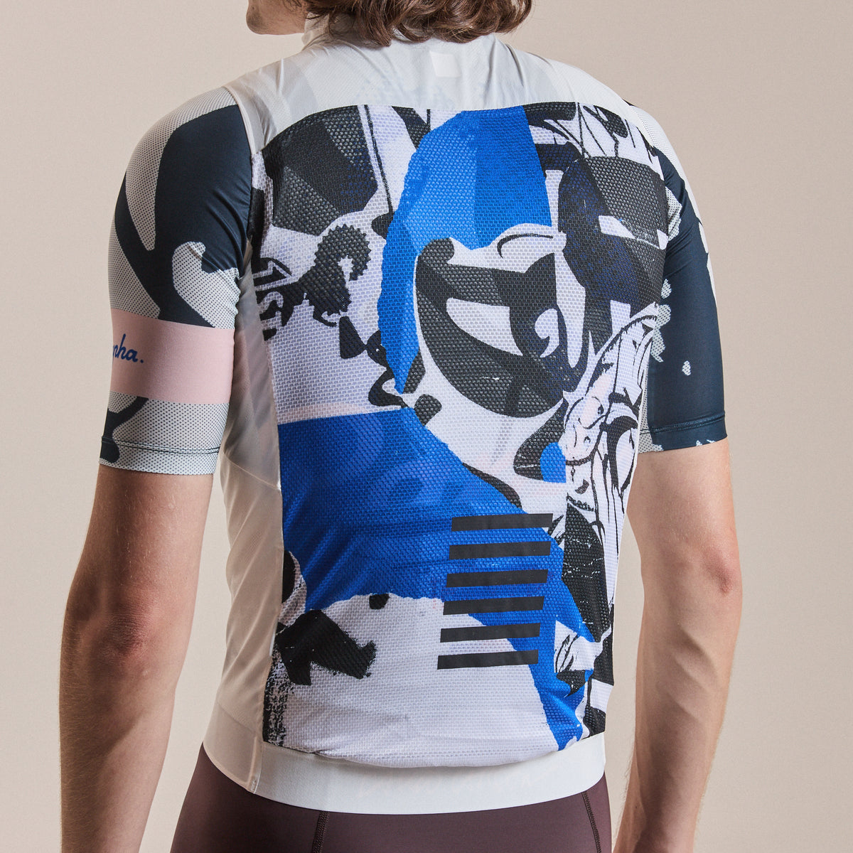 Rapha + David Carson Men's Pro Team Gilet - White/Cobalt