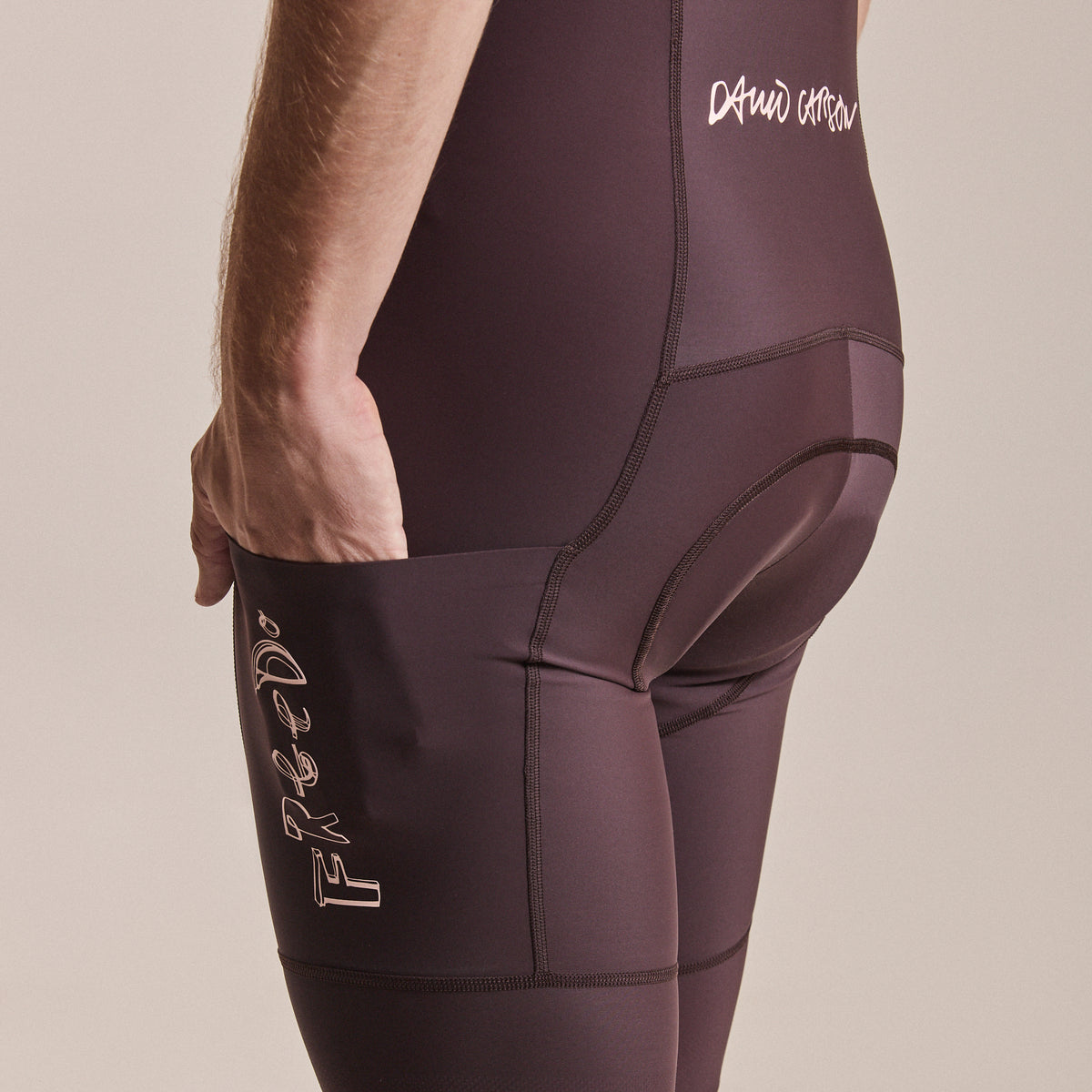 Rapha + David Carson Men's Pro Team Cargo Bib Shorts - Chocolate/Cobalt