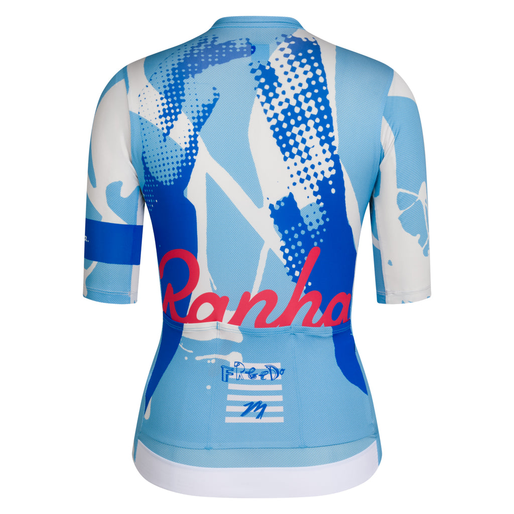 Rapha + David Carson Women's PT Rouleur Jersey - Cornflower/Cobalt