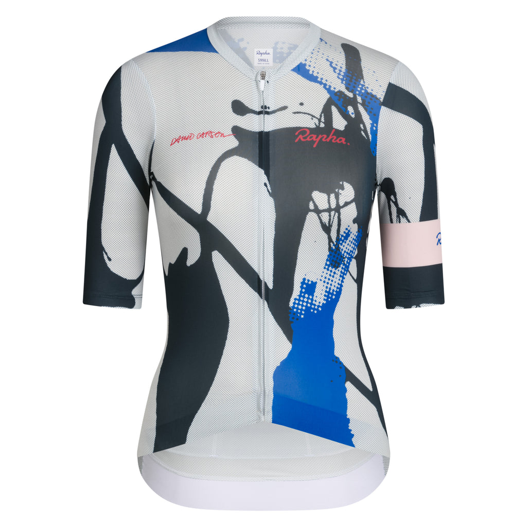 Rapha + David Carson Women's PT Rouleur Jersey - Pale Grey/Black