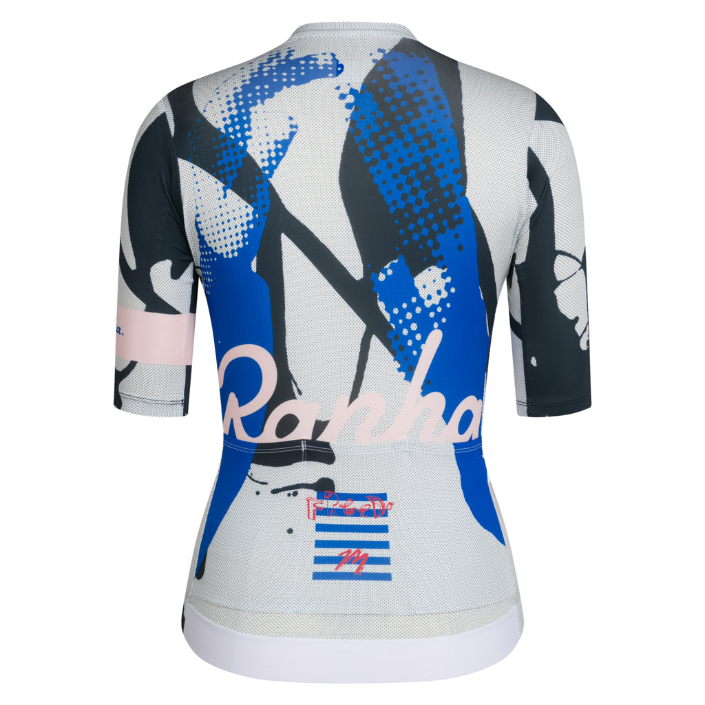 Rapha + David Carson Women's PT Rouleur Jersey - Pale Grey/Black