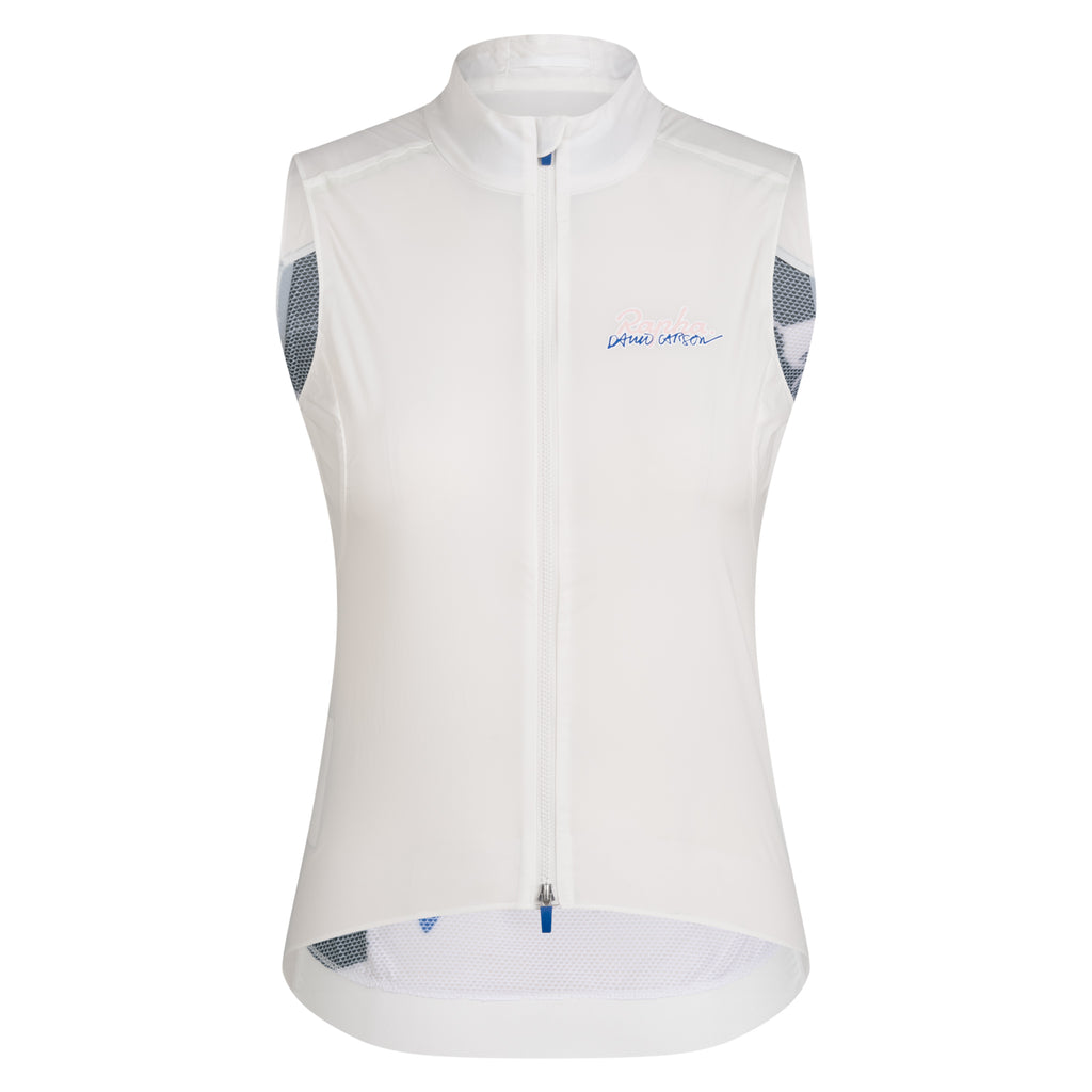 Rapha + David Carson Women's Pro Team Gilet - White/Cobalt